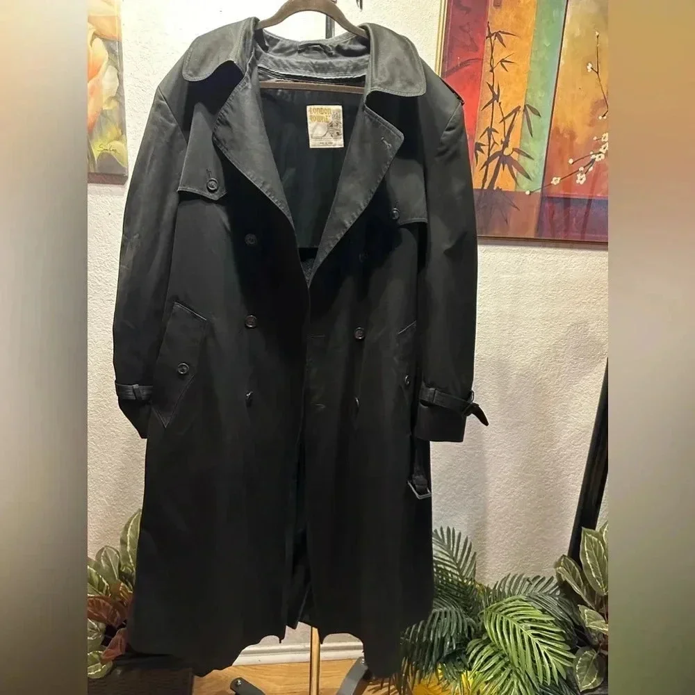 London towne long trench coat women’s size 46(long) - Picture 3 of 16